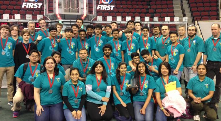 Robotics Team Gives Globally