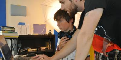 Instructor provides hands on help at Empow Studios