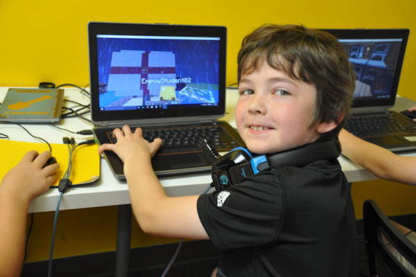 Empow student during Minecraft Club