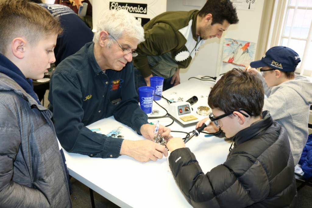 You-do-it Electronics Center demonstrates soldering at Empow Studios