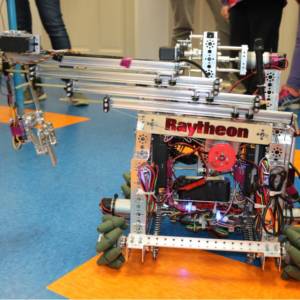 Parity Bits Robot at Empow Studios during iRobot Robotics Week