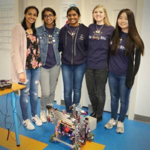 Parity Bits female Robotics team at Empow Studios