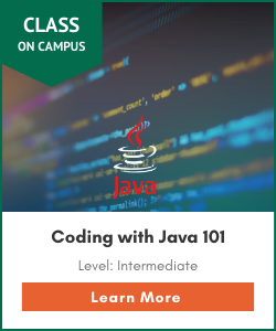 Coding with Java 101 on campus class